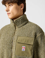 Casey Shearling Fleece Jacket in Ivy Green