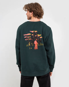 Crewneck Sweatshirt in Scarab