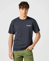 The Wrangler Mens Graphic Tee in Faded Black