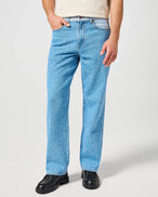 The Wrangler Mens Relaxed Straight Jeans in All Fired