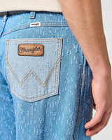 The Wrangler Mens Relaxed Straight Jeans in All Fired