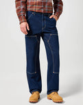 The Wrangler Mens Relaxed Straight Jeans in Bad Hoss