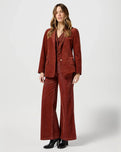 The Wrangler Womens Wide Trousers in Madder Nrown