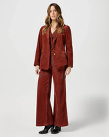 The Wrangler Womens Wide Trousers in Madder Nrown