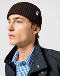 The Wrangler Mens Sign Off Beanie in Mole