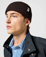 The Wrangler Mens Sign Off Beanie in Mole