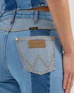 Patchwork Jeans in Patchwork Blue