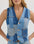 Patchwork Waistcoat in Patchwork Blue