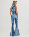 Patchwork Waistcoat in Patchwork Blue