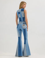 Patchwork Waistcoat in Patchwork Blue