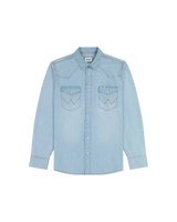 The Wrangler Mens Western Shirt in Authentic Tint