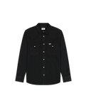 The Wrangler Mens Western Shirt in Rinse Black