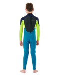 The Rip Curl Boys Omega 3/2mm Back Zip Wetsuit in Navy