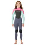 The Rip Curl Dawn Patrol 3/2mm Back Zip Wetsuit (2022) in Pink