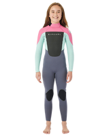 The Rip Curl Dawn Patrol 3/2mm Back Zip Wetsuit (2022) in Pink