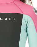 The Rip Curl Dawn Patrol 3/2mm Back Zip Wetsuit (2022) in Pink