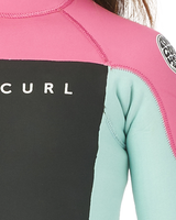 The Rip Curl Dawn Patrol 3/2mm Back Zip Wetsuit (2022) in Pink