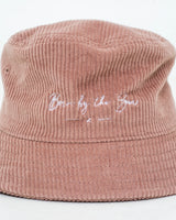 Cord Bucket Hat in Hazy Pink