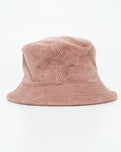 Cord Bucket Hat in Hazy Pink