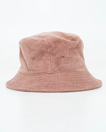 Cord Bucket Hat in Hazy Pink