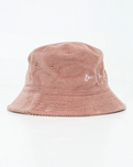 Cord Bucket Hat in Hazy Pink