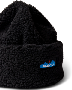 The Kavu Mens Fur Ball Beanie in Moonless Night