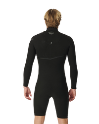 The Rip Curl Mens E-Bomb Zip Free 2mm Spring Wetsuit in Black