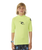 The Rip Curl Boys Brand Wave UPF Rash Vest in Lime