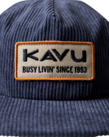 The Kavu Mens Wooderson Cap in Blue Nights