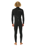 The Rip Curl Mens E-Bomb 3/2mm Back Zip Wetsuit in Black