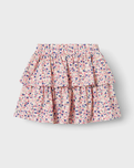 The Name It Girls Girls Vinaya Skirt in White Alyssum Flower