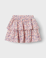 The Name It Girls Girls Vinaya Skirt in White Alyssum Flower