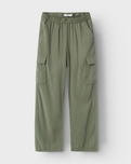 The Name It Girls Girls Bella Cargo Trousers in Deep Lichen Green