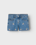 Girls Bella Denim Shorts in Medium Blue Denim