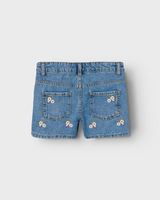 Girls Bella Denim Shorts in Medium Blue Denim