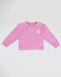 Girls Flashed Sweatshirt in Pastel Lavender