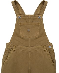 Girls Ylva Dungarees in Kelp