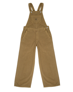 Girls Ylva Dungarees in Kelp