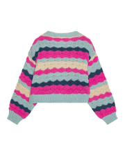 Girls Nunna Short Knit Jumper in Phlox Pink