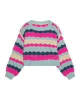 Girls Nunna Short Knit Jumper in Phlox Pink