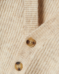 Girls Holly Boxy Short Knit Cardigan in Pure Cashmere