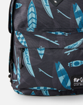 The Rip Curl Double Dome 24L BTS Backpack in Black & Blue