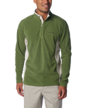 The Columbia Mens Klamath Range II Half Zip Fleece Sweatshirt in Canteen & Dark Stone