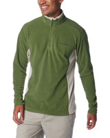 The Columbia Mens Klamath Range II Half Zip Fleece Sweatshirt in Canteen & Dark Stone