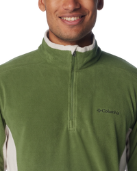 The Columbia Mens Klamath Range II Half Zip Fleece Sweatshirt in Canteen & Dark Stone