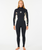 The Rip Curl Womens Dawn Patrol Performance 5/3mm Chest Zip Wetsuit in Black & Black