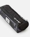 The Rip Curl 2 Compartment Pencil Case in Black & Grey