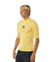 The Rip Curl Waves UPF Performance Rash Vest in Yellow