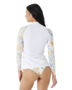 The Rip Curl Always Summer Long Sleeve Rash Vest in White