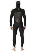 The Rip Curl Mens Flashbomb 6/4mm Hooded Chest Zip Wetsuit in Black